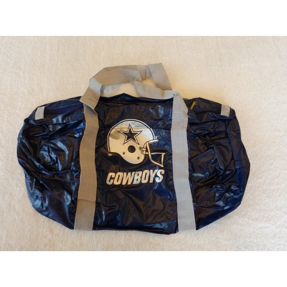 ORIGINAL 1986‎ NFL Dallas Cowboys Winston Cigarette Promo Schedule + Duffle Bag